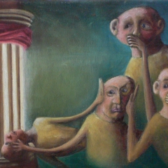 autoportrait à la colonne